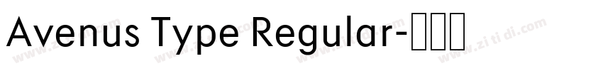 Avenus Type Regular字体转换